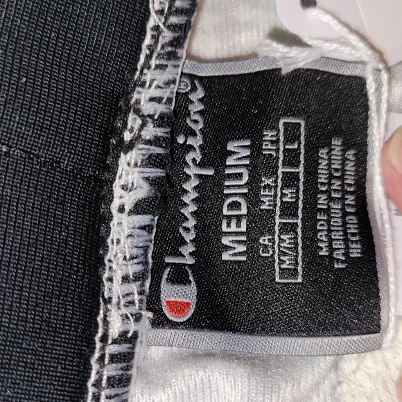 Champion Womens Plaid Elastic Draw Waist Joggers Size M Blk/Green Pockets - Picture 3 of 12